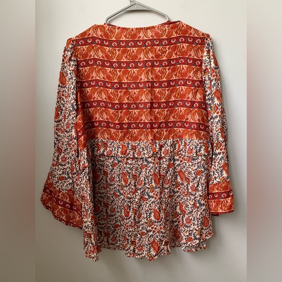 CATO Women’s Rayon Floral Paisley Print Kimono - Picture 7 of 7